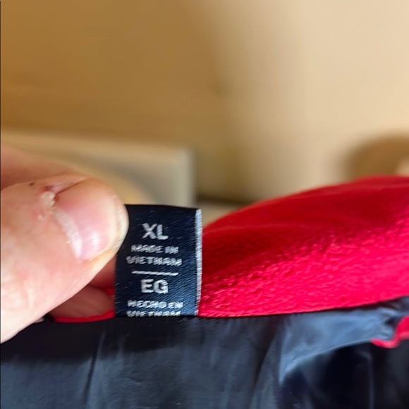 Women’s Tommy Hilfiger Blue and Red Puffer Jacket Size XL - Picture 5 of 11